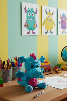 Folia mini crochet kit " Dragon " to make yourself