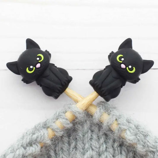 Fox & Pine - Maschenstopper - schwarze Katze