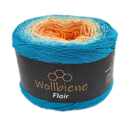 Wollbiene - Flair Cotton - Farbverlaufswolle