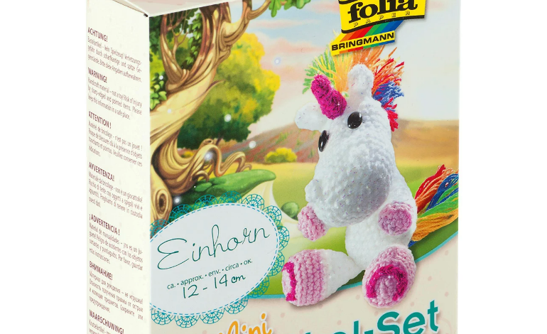 Folia Mini-Häkelset " Einhorn " zum Selbermachen