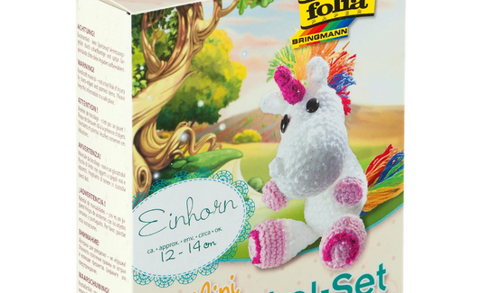 Folia Mini-Häkelset " Einhorn " zum Selbermachen