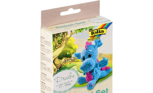 Folia Mini-Häkelset " Drache " zum Selbermachen