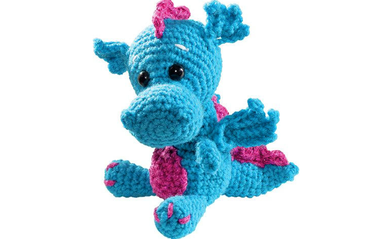 Folia Mini-Häkelset " Drache " zum Selbermachen