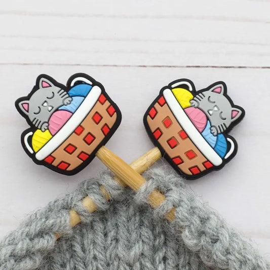 Fox & Pine - Stichstopper - Katze im Wollkorb